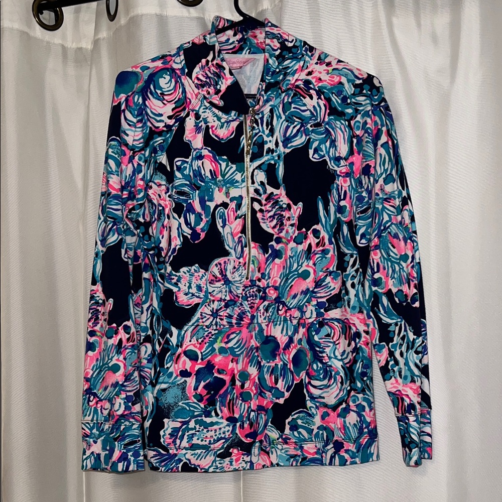 Lilly Pulitzer Floral Jacket in Pink, Blue, and Green